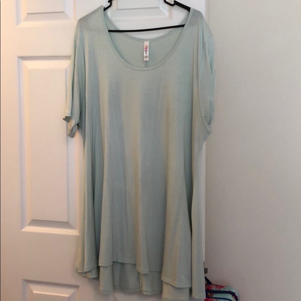 Pale blue lularoe top